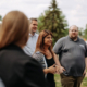Sovran team members in a semi-circle during a team-building activity in Mendota Heights, MN.