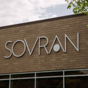 The building sign on the Sovran headquarters in Eagan, Minnesota.