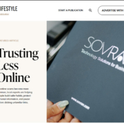 A screenshot of Eagan City Lifestyle Magazine’s online article “Trusting Less Online”.