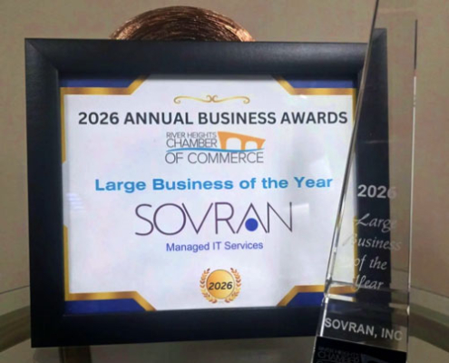 Sovran’s River Heights Chamber of Commerce 2026 Large Business of the Year award.