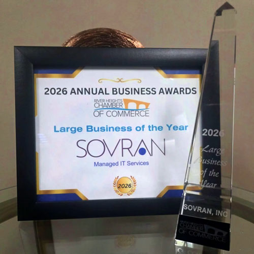 BOTY-award Sovran’s River Heights Chamber of Commerce 2026 Large Business of the Year award.
